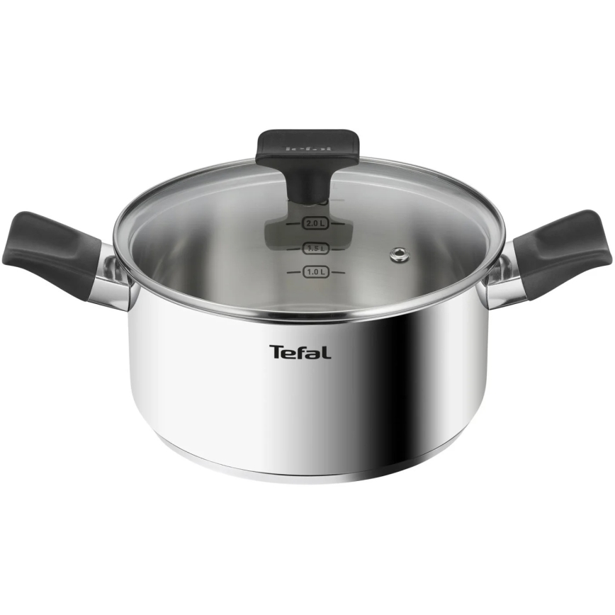 Tefal - DELICIOUS 3-piece stainless steel pot set