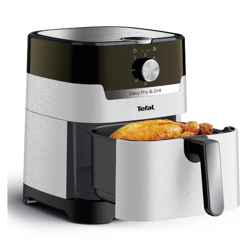 Tefal - EASY FRY&GRILL 2-in-1 Air Fryer 4.2 L 1550W/230V Stainless Steel