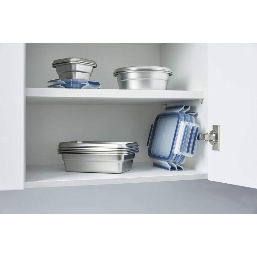 Tefal - Food container 0,8 l MSEAL STEEL blue/stainless steel