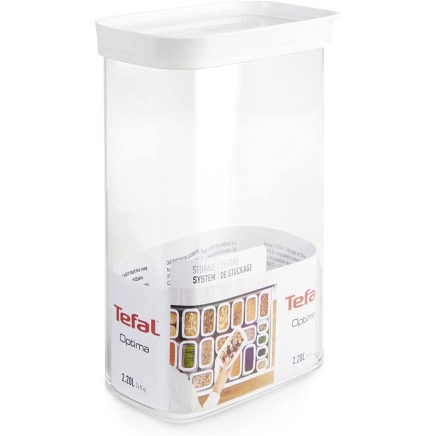 Tefal - Food container 2,2 l OPTIMA white/clear