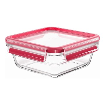 Tefal - Food storage container 0.8 L MSEAL GLASS red/glass