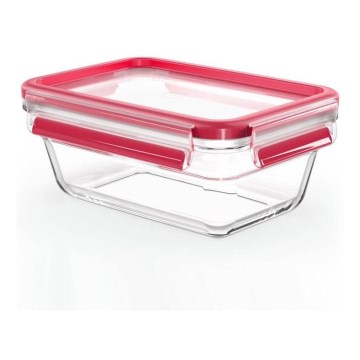 Tefal - Food storage container 0.85 L MSEAL GLASS red/glass