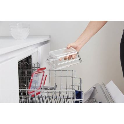 Tefal - Food storage container 0.85 L MSEAL GLASS red/glass