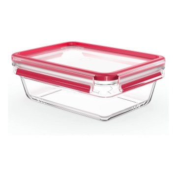 Tefal - Food storage container 1,3 l MSEAL GLASS red/glass