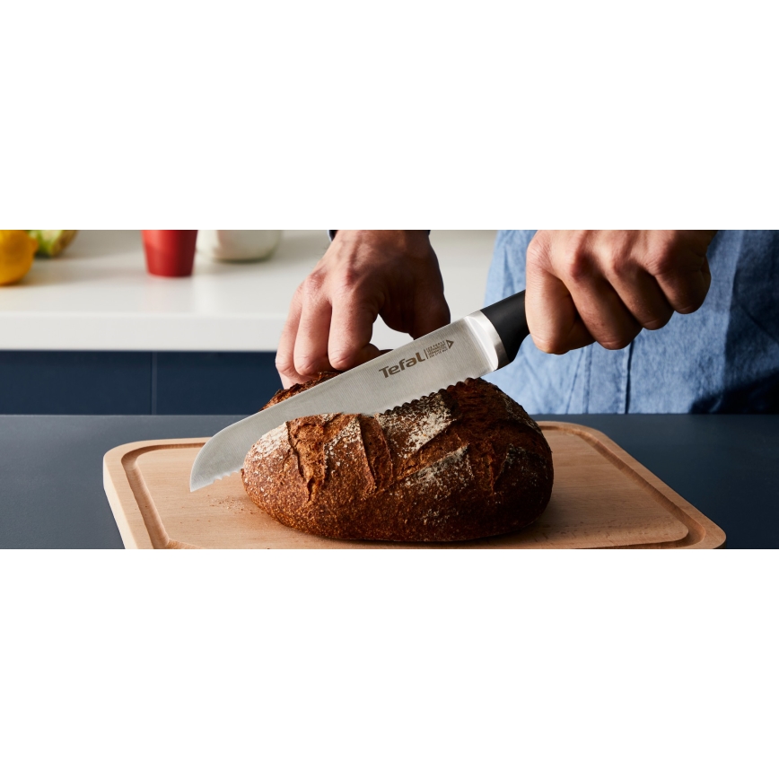 Tefal - ICE FORCE 4-piece kitchen knife set with stand