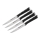 Tefal - ICE FORCE 4-piece set of stainless steel steak knives, 11 cm, polished chrome/black