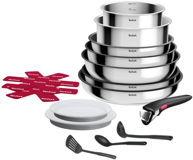 Tefal - INGENIO COOK 15-Piece Stainless Steel Cookware Set