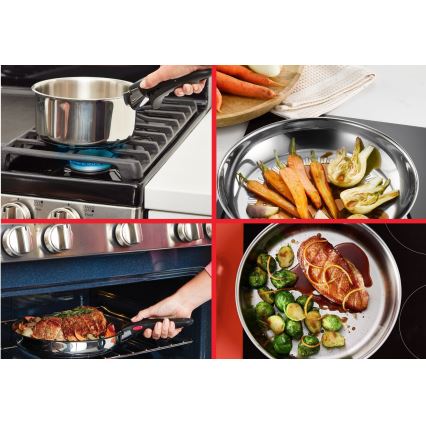 Tefal - INGENIO COOK 3-piece stainless steel cookware set