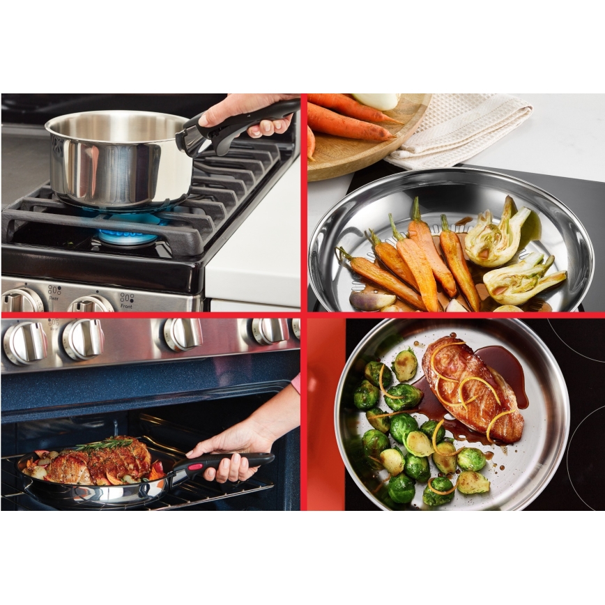 Tefal - INGENIO COOK 3-piece stainless steel cookware set