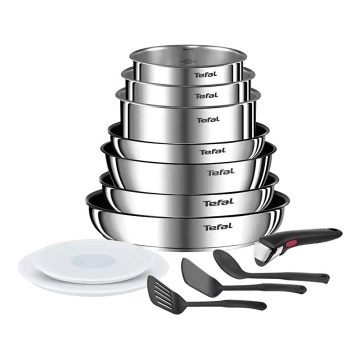 Tefal - INGENIO EMOTION 13-piece stainless steel cookware set