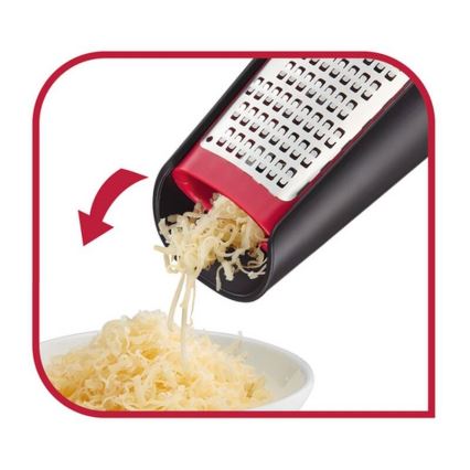 Tefal - INGENIO Handheld Double-Sided Grater, Stainless Steel/Black