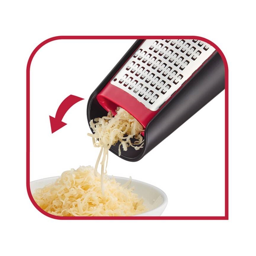 Tefal - INGENIO Handheld Double-Sided Grater, Stainless Steel/Black