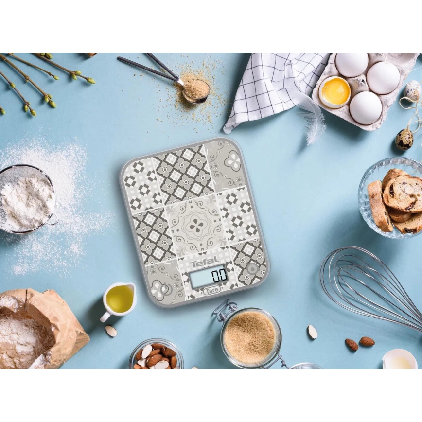 Tefal - Kitchen scale OPTISS 2xAAA beige
