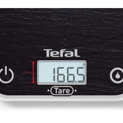 Tefal - Kitchen scale OPTISS 2xAAA black