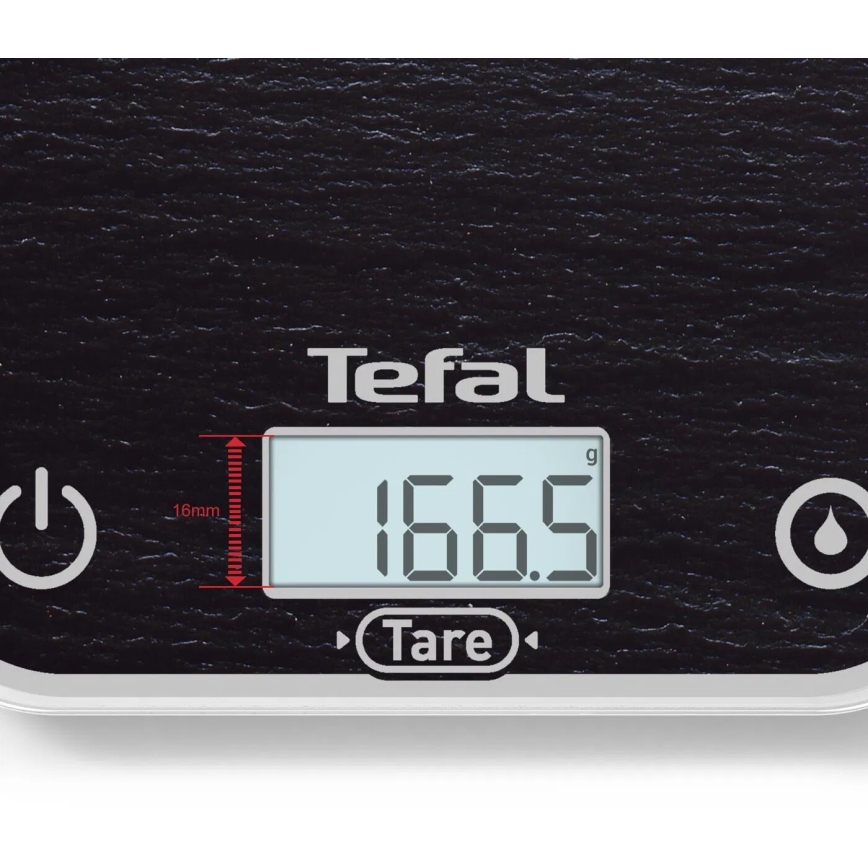 Tefal - Kitchen scale OPTISS 2xAAA black