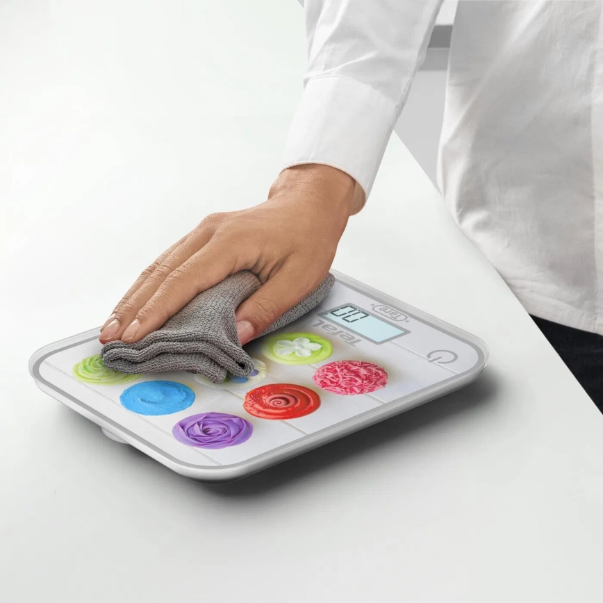 Tefal - Kitchen scale OPTISS 2xAAA colorful