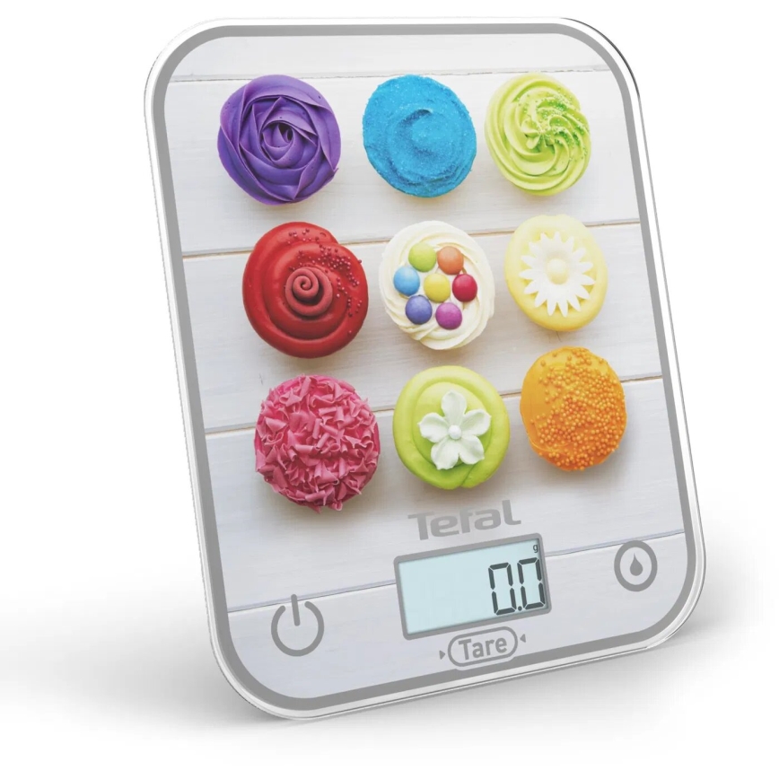 Tefal - Kitchen scale OPTISS 2xAAA colorful
