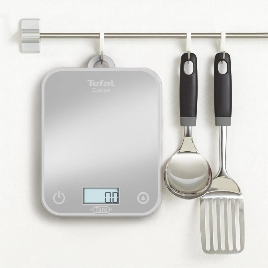 Tefal - Kitchen scale OPTISS 2xAAA grey