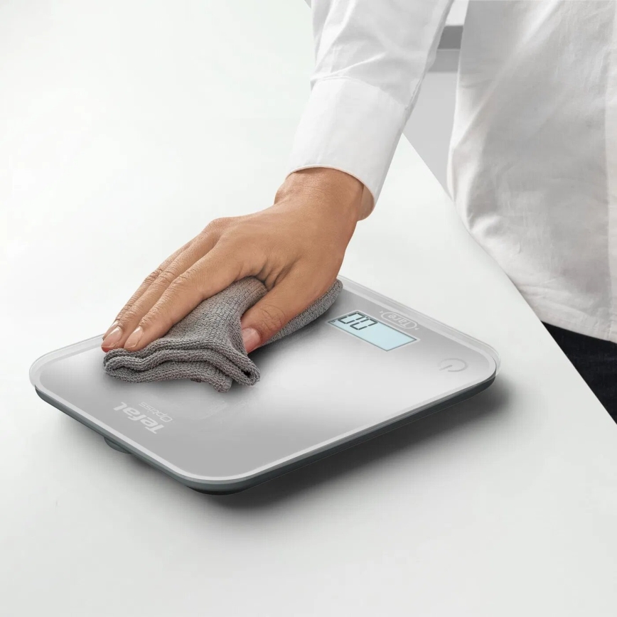 Tefal - Kitchen scale OPTISS 2xAAA grey