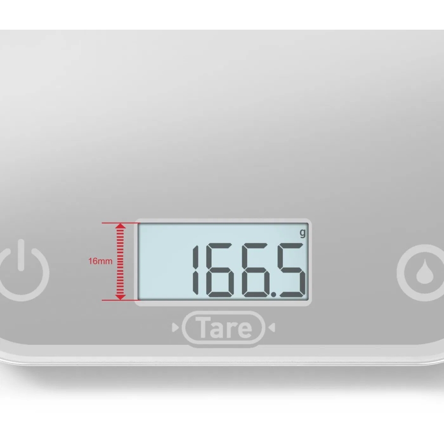 Tefal - Kitchen scale OPTISS 2xAAA grey