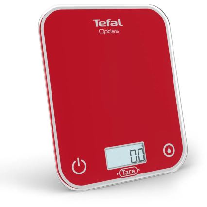 Tefal - Kitchen scale OPTISS 2xAAA red