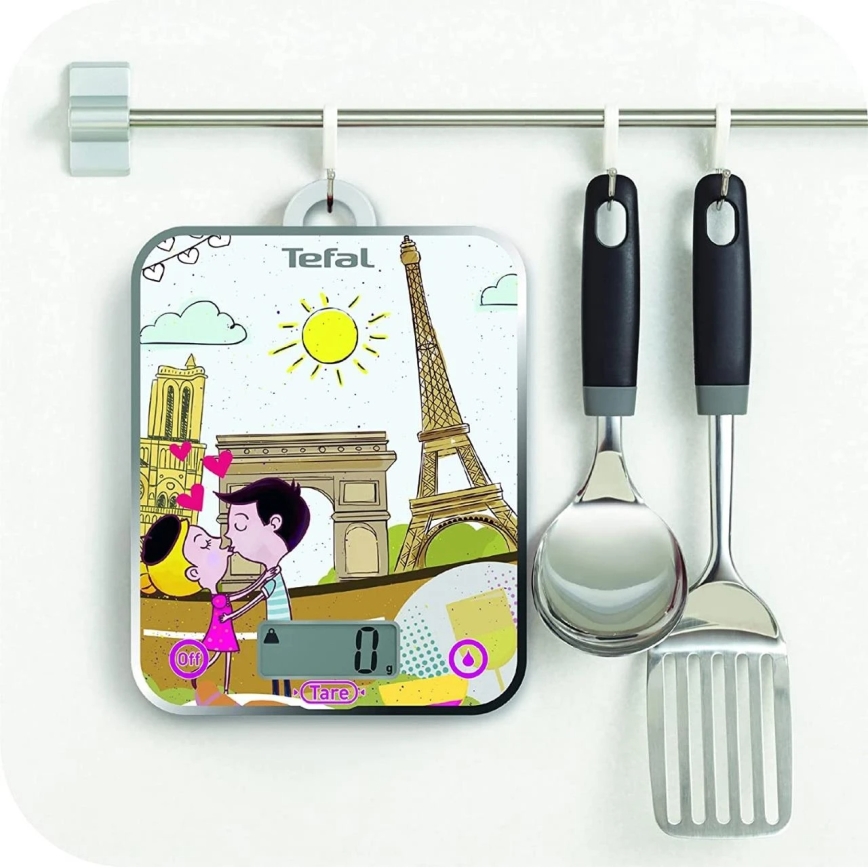 Tefal - Kitchen scale OPTISS PARIS 2xAAA