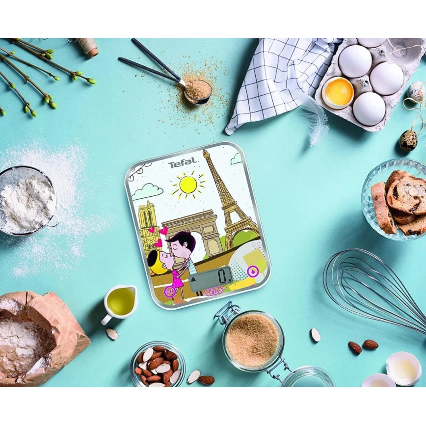 Tefal - Kitchen scale OPTISS PARIS 2xAAA