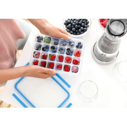 Tefal - MASTER SEAL 24-Cube Ice Tray, Blue