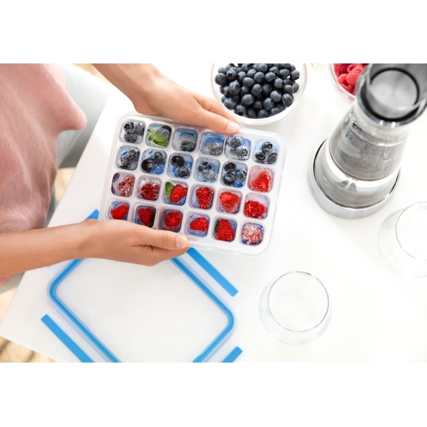 Tefal - MASTER SEAL 24-Cube Ice Tray, Blue