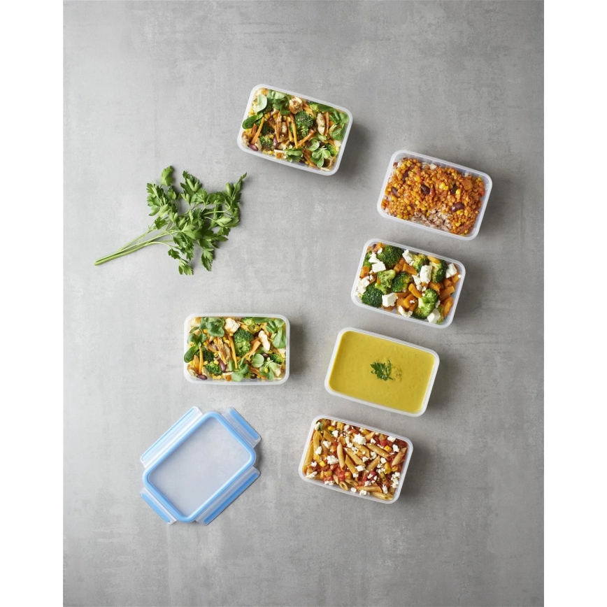 Tefal MASTER SEAL FRESH 6-piece Food Storage Container Set 0.8 L, Blue