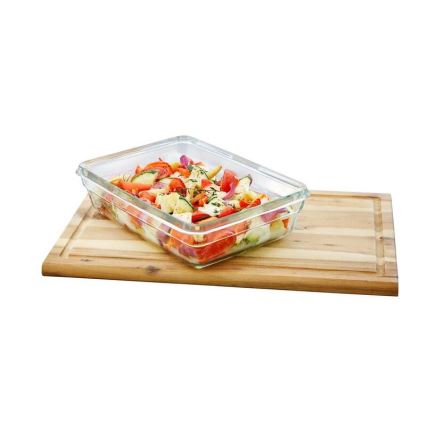 Tefal - MSEAL GLASS 0.45 L Food Container, Red/Glass