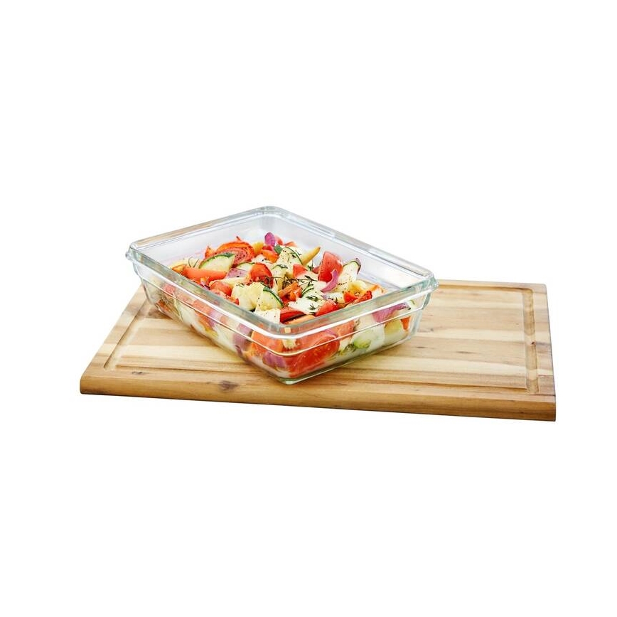 Tefal - MSEAL GLASS 0.45 L Food Container, Red/Glass