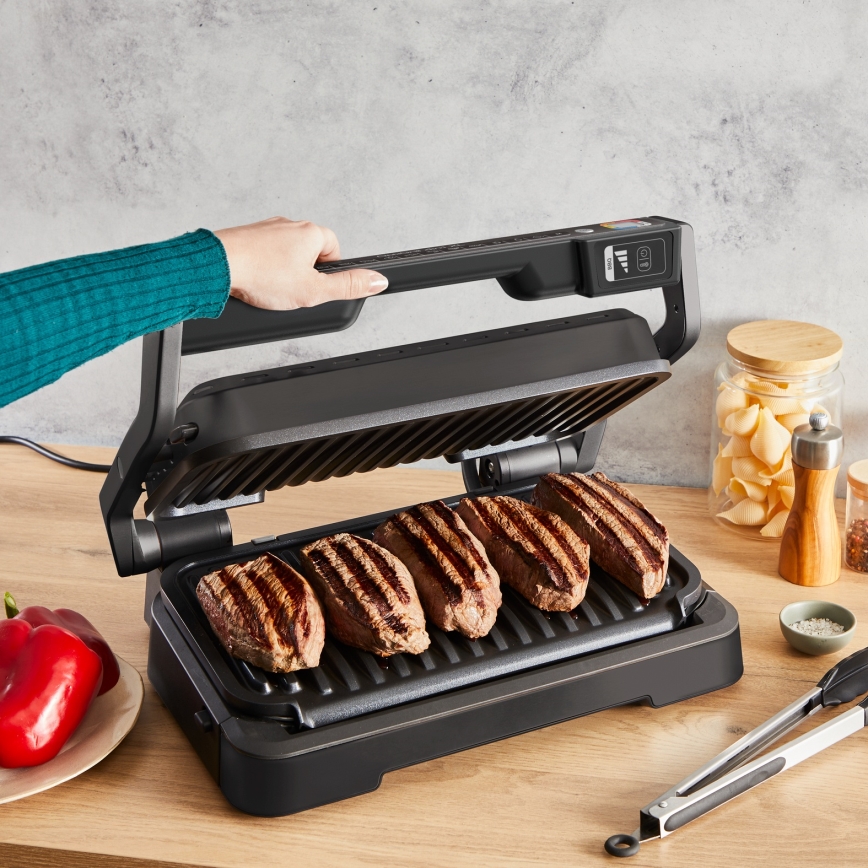 Tefal - OPTIGRILL Contact Grill 2200W/230V Black