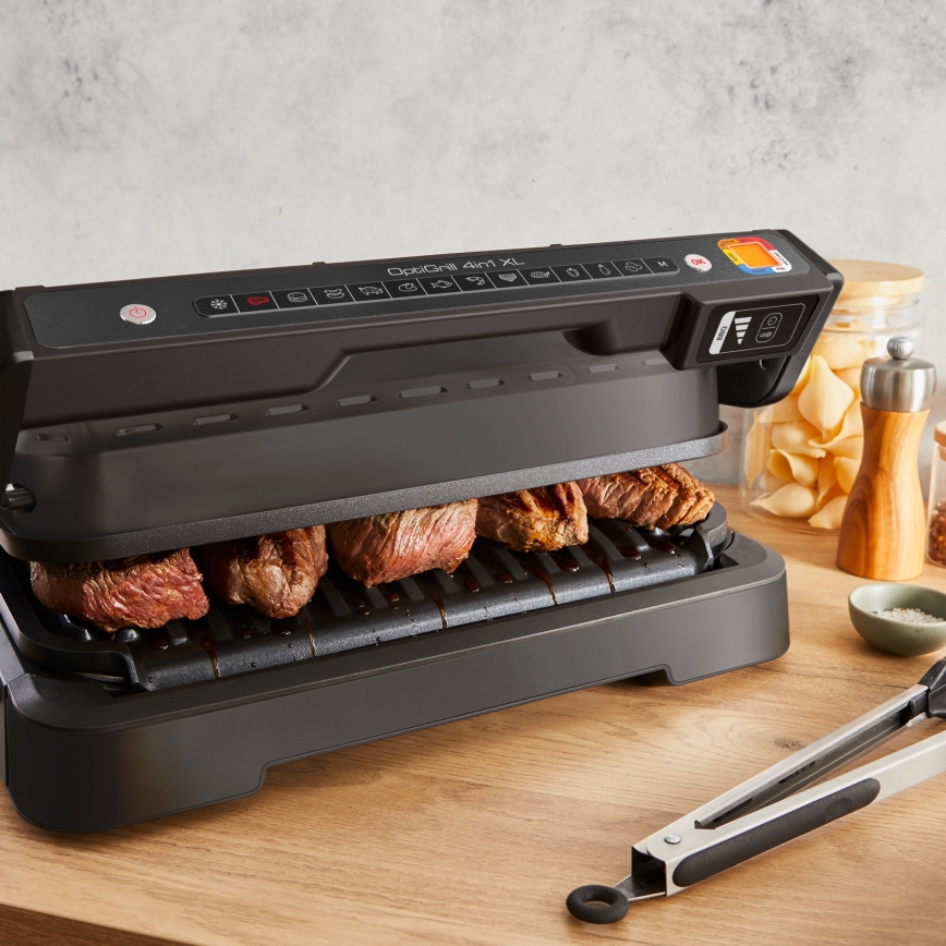 Tefal - OPTIGRILL Contact Grill 2200W/230V Black