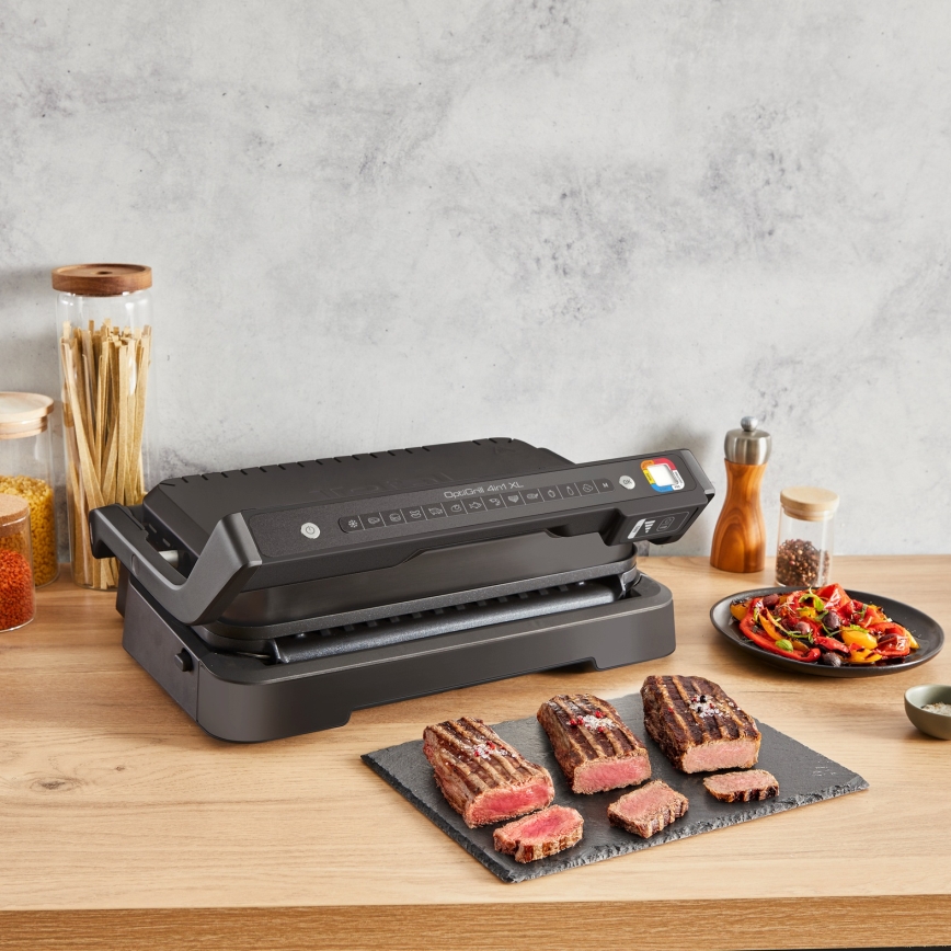 Tefal - OPTIGRILL Contact Grill 2200W/230V Black