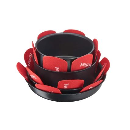 Tefal - Pan protector set 4 pcs INGENIO red