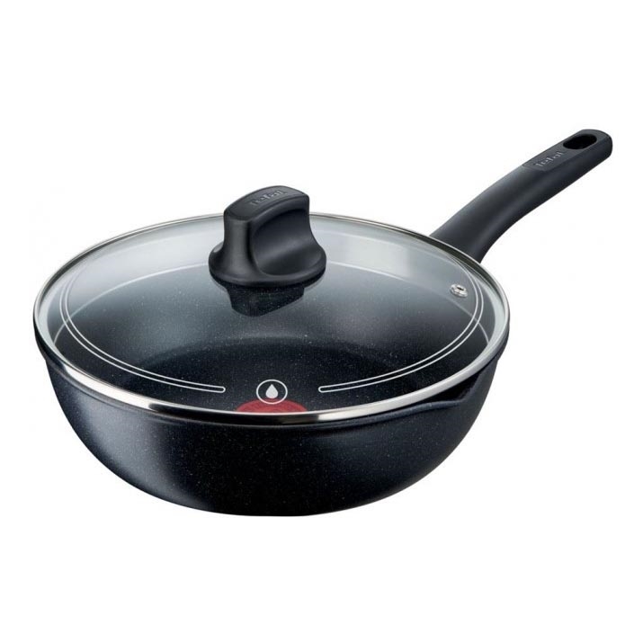 Tefal - Pan with a lid BLACK STONE 26 cm