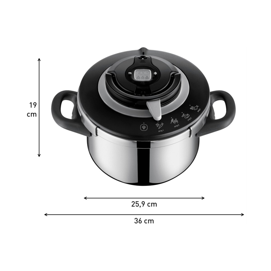 Tefal - Pressure cooker 4,5 l CLIPSO+ CHEF stainless steel