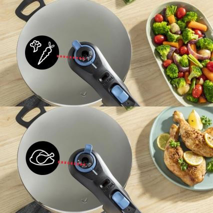 Tefal - Pressure cooker 4 l SECURE TRENDY stainless steel