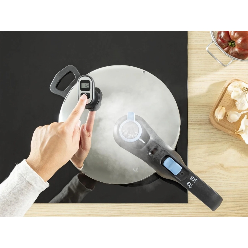 Tefal - Pressure cooker 4 l SECURE TRENDY stainless steel