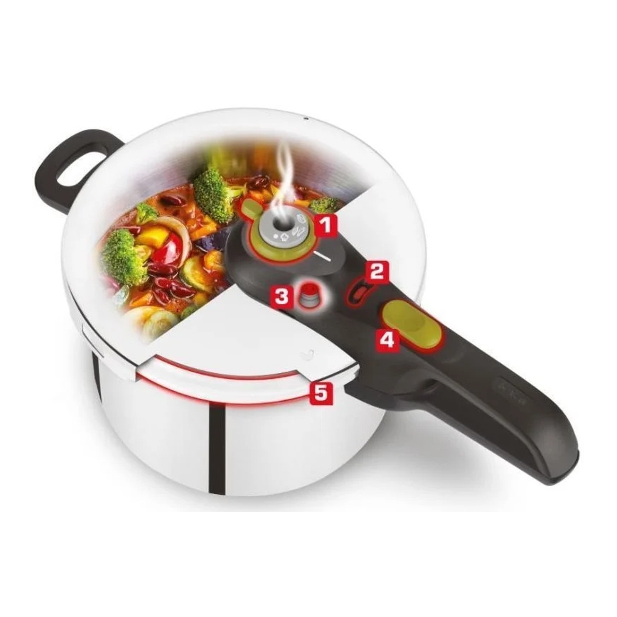Tefal - Pressure cooker 6 l SECURE 5 NEO stainless steel