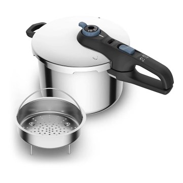 Tefal - Pressure cooker 6 l SECURE TRENDY stainless steel