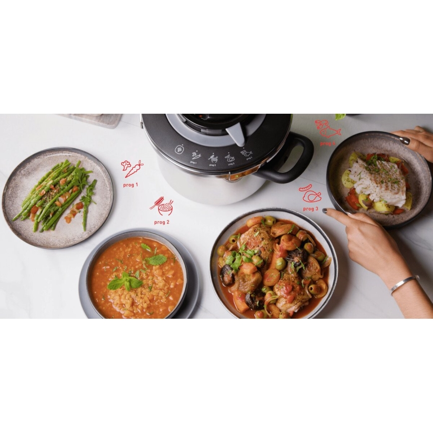 Tefal - Pressure cooker 8 l CLIPSO+ CHEF stainless steel