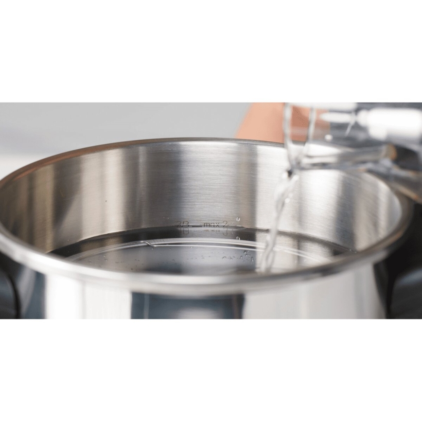 Tefal - Pressure cooker 8 l CLIPSO+ CHEF stainless steel