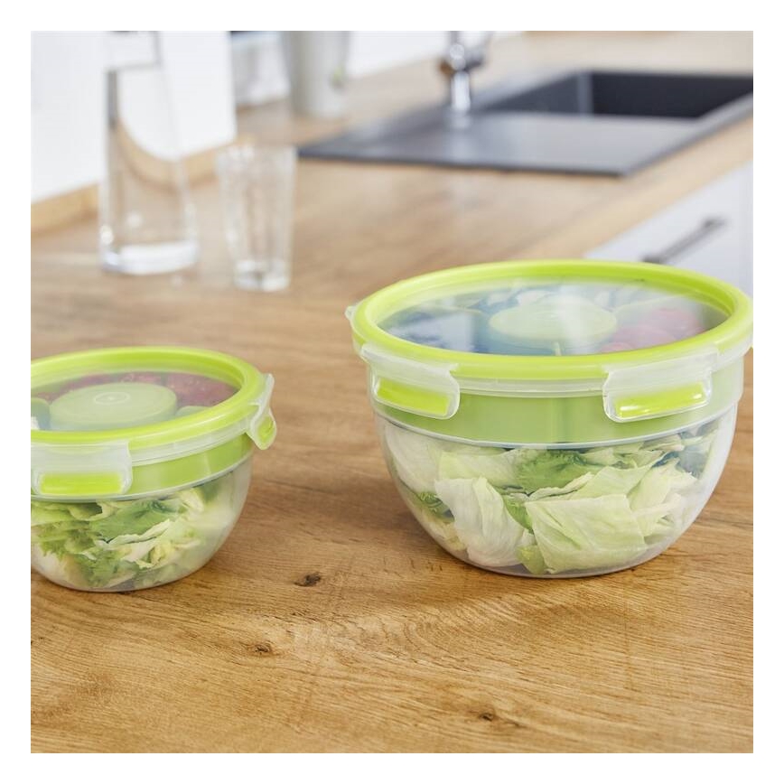 Tefal - Salad container 2,6 l MASTER SEAL TO GO green