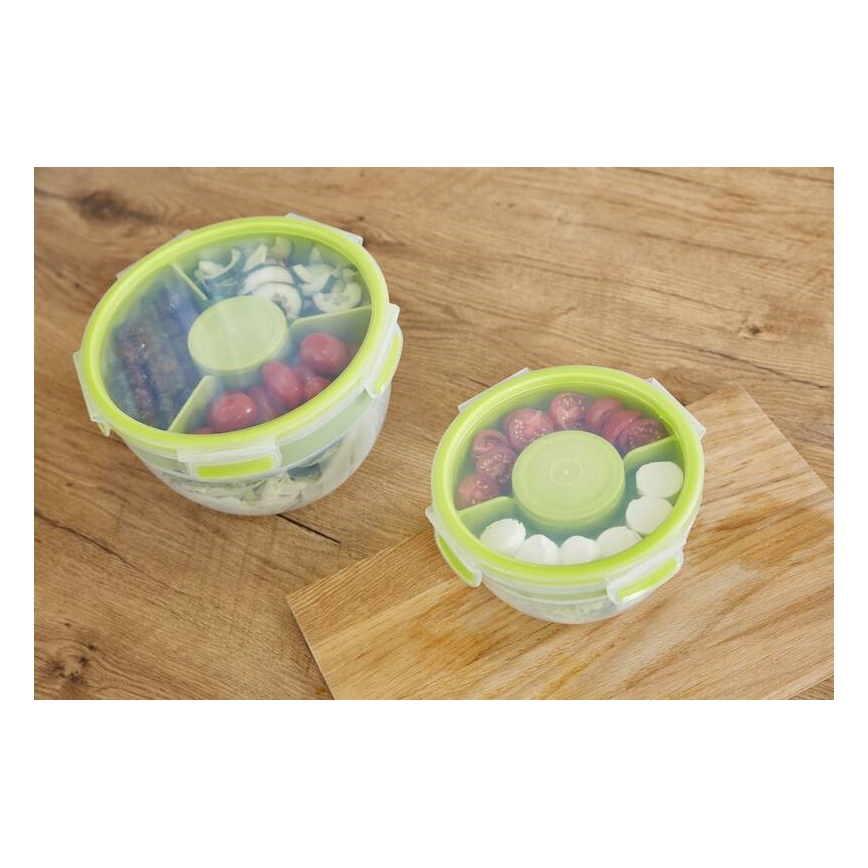 Tefal - Salad container 2,6 l MASTER SEAL TO GO green