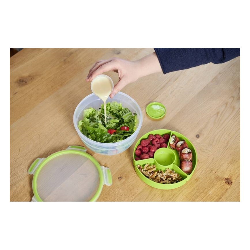 Tefal - Salad container 2,6 l MASTER SEAL TO GO green