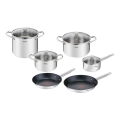 Tefal - Set of cookware 10 pcs COOK EAT stainless steel