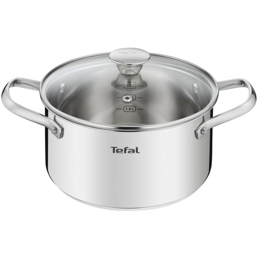 Tefal - Set of cookware 10 pcs COOK EAT stainless steel