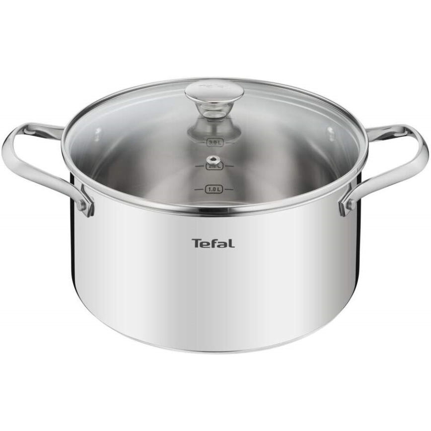 Tefal - Set of cookware 10 pcs COOK EAT stainless steel